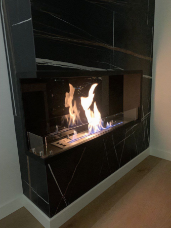 Угловой встраиваемый биокамин Firezo L'angolo Sinistro 1200