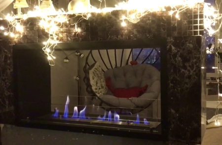 Сквозной Биокамин Firezo Finestra 1200